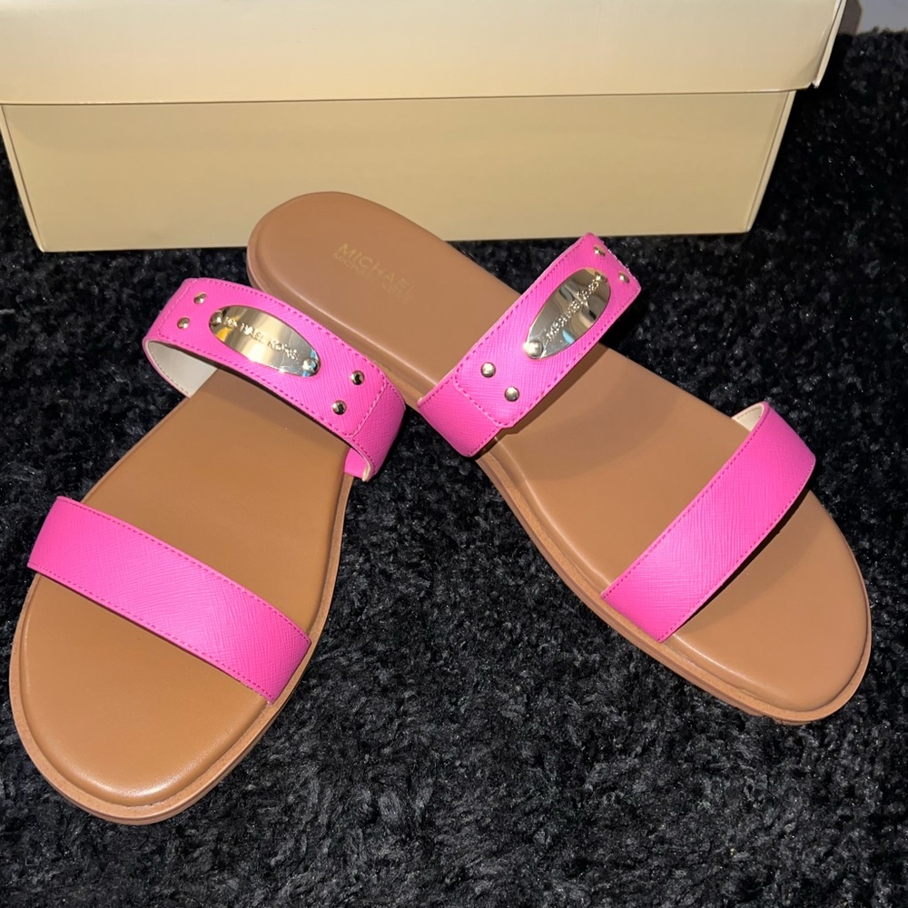 Michael Kors Plated Slide Sandals size 10